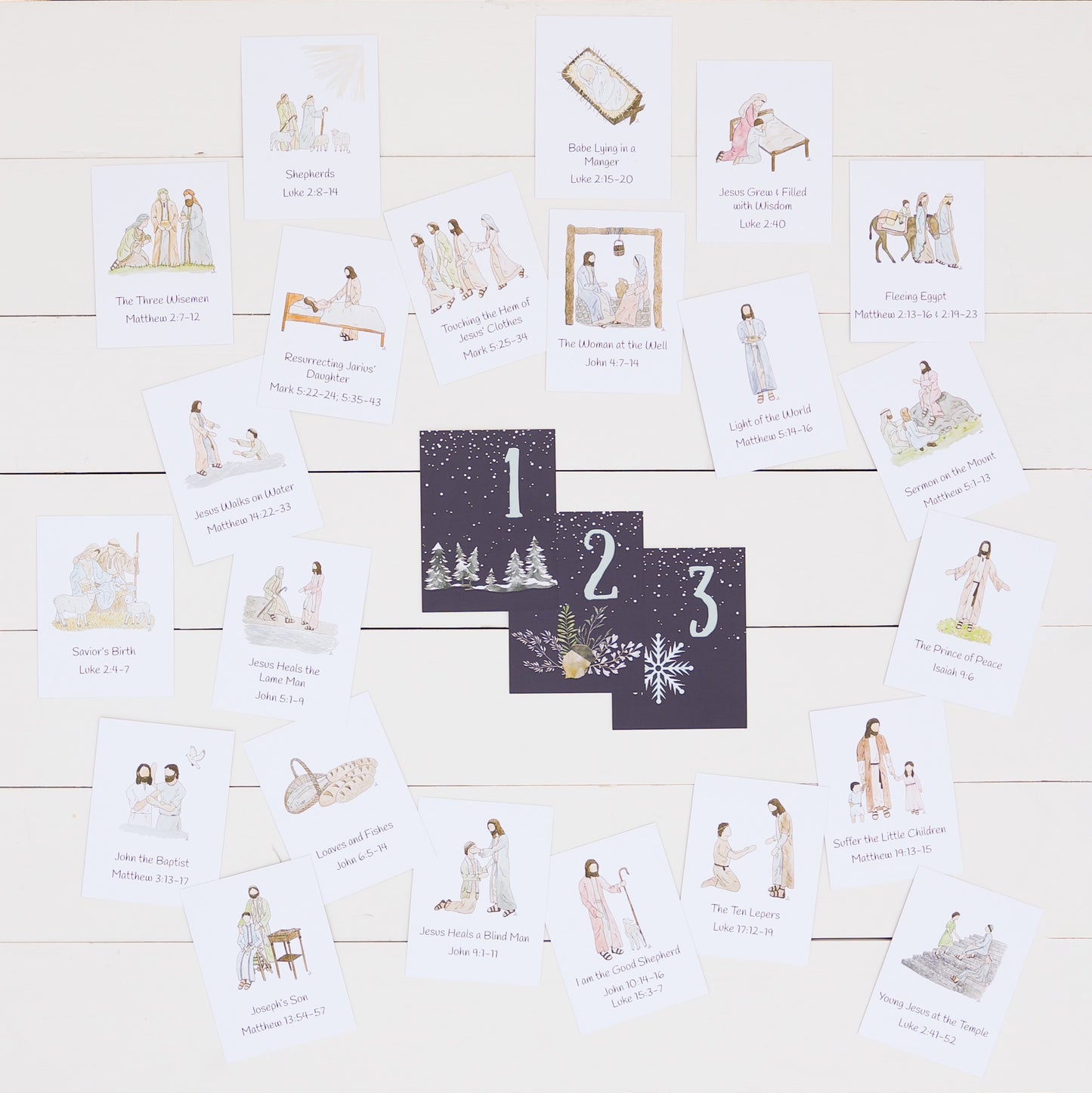 Navy Advent Calendar, Back side