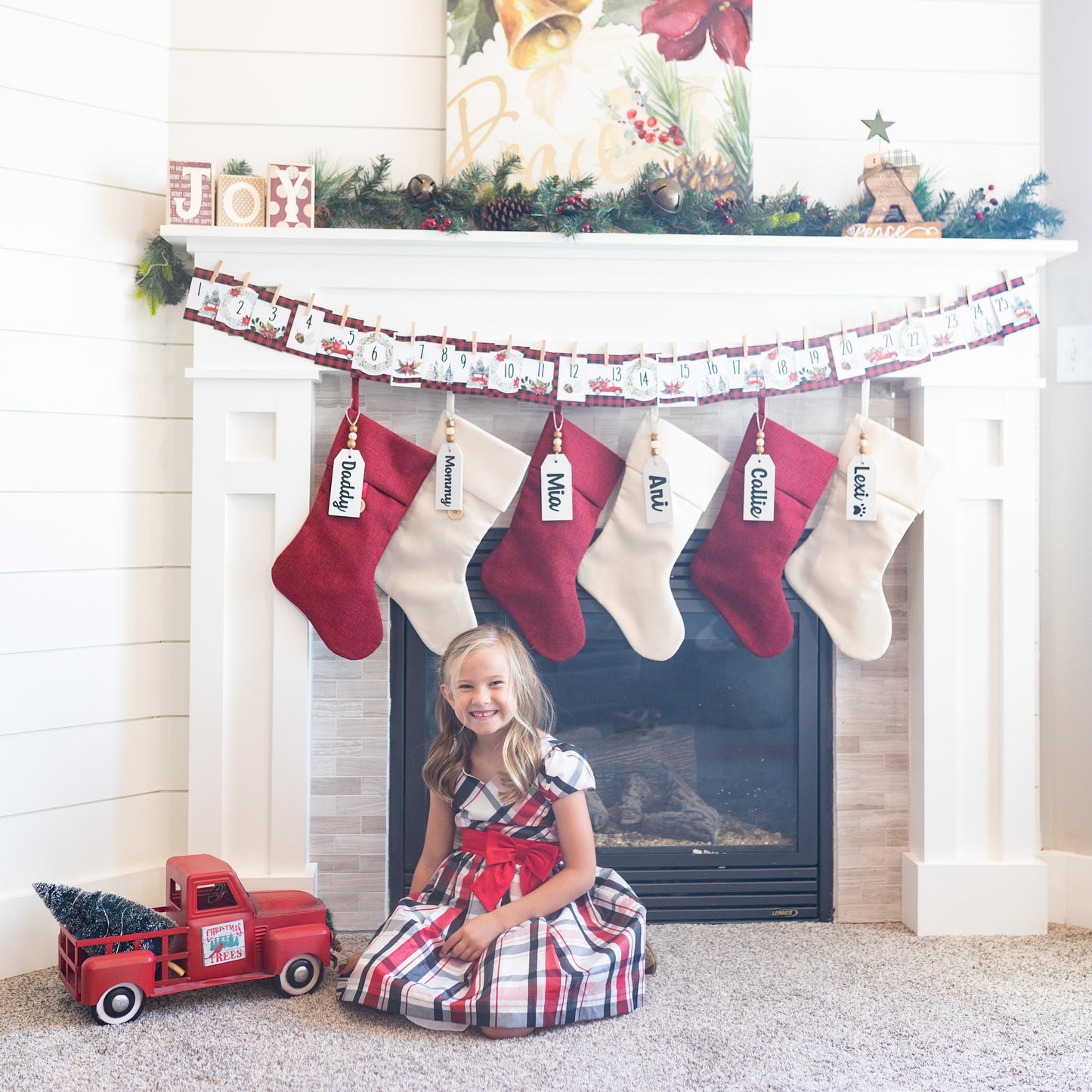 Rustic Advent Calendar, Front side