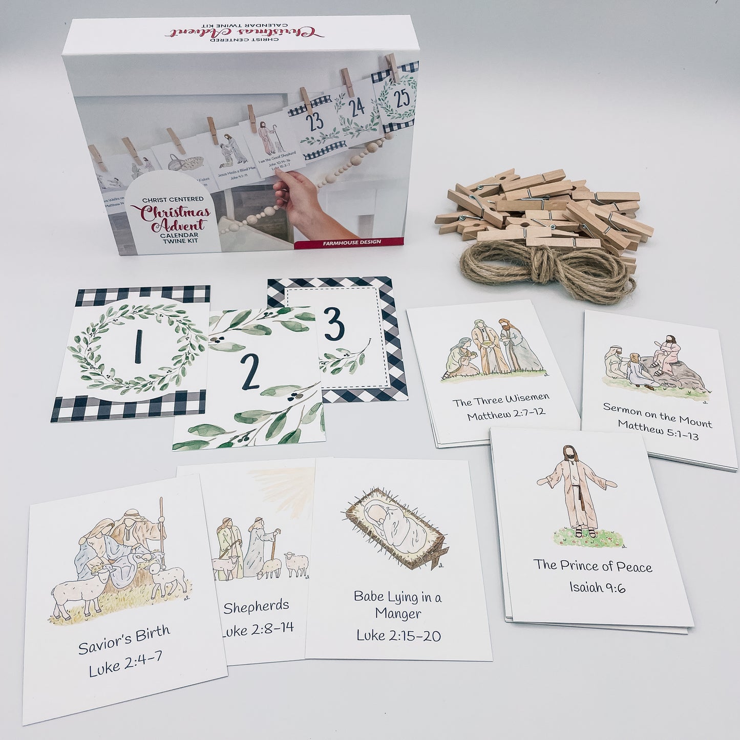 Farmhouse Advent Calendar, Front side