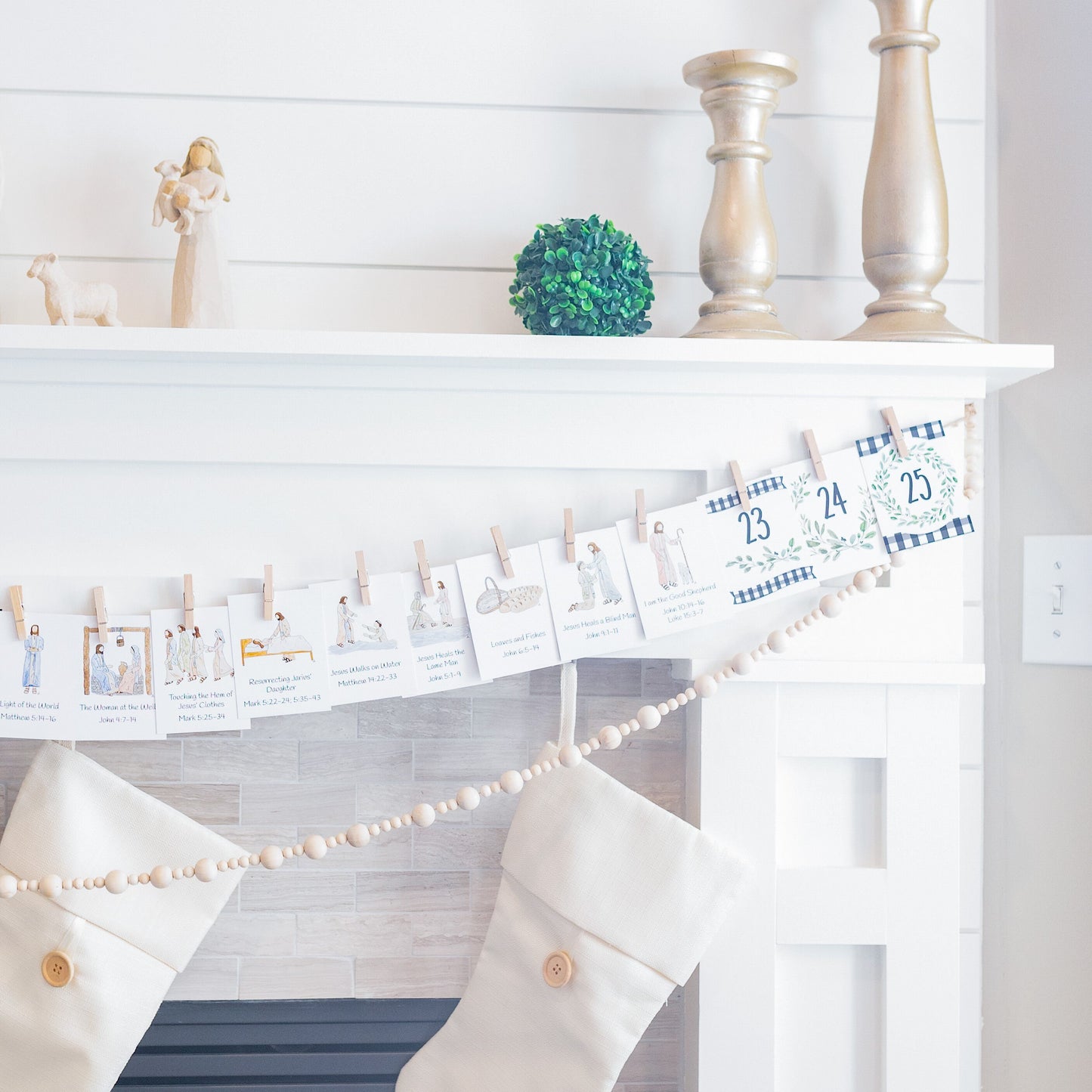 Farmhouse Advent Calendar, Front side