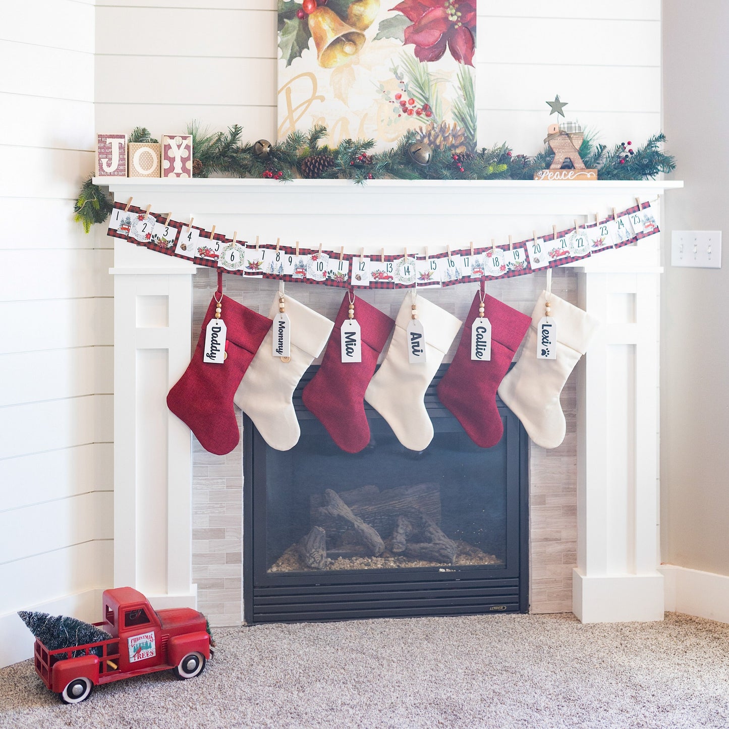 Rustic Advent Calendar, Front side